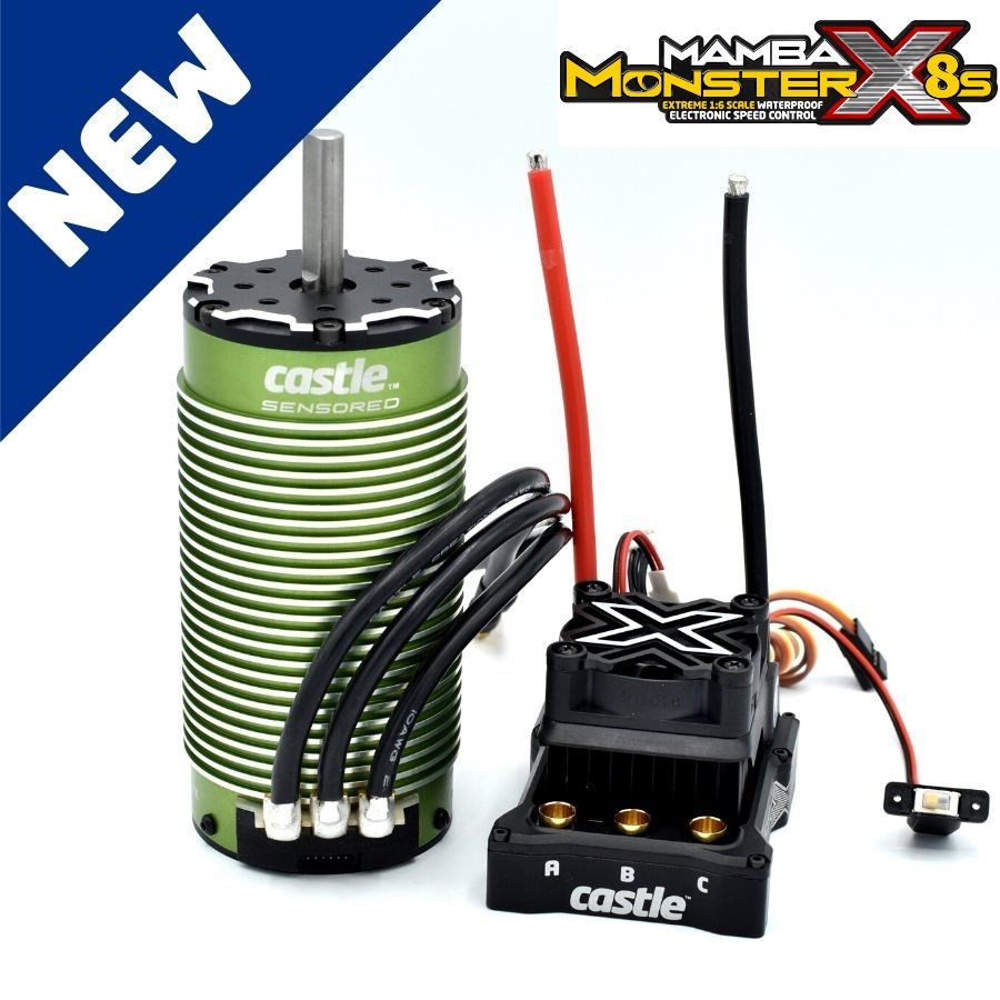 Castle Creations MAMBA MONSTER X 8S 33.6V ESC W 2028-800KV COMBO DE MOTOR SENSORADO