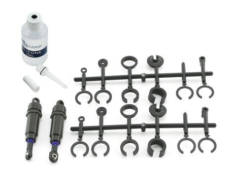 Traxxas 2660 Hard Anodized Teflon Coated Big Bore Front Shock Set (Long) (2)