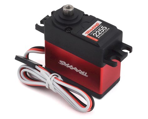 Traxxas 2255 400 Servomoteur sans balais étanche à engrenage métallique à couple élevé (rouge)