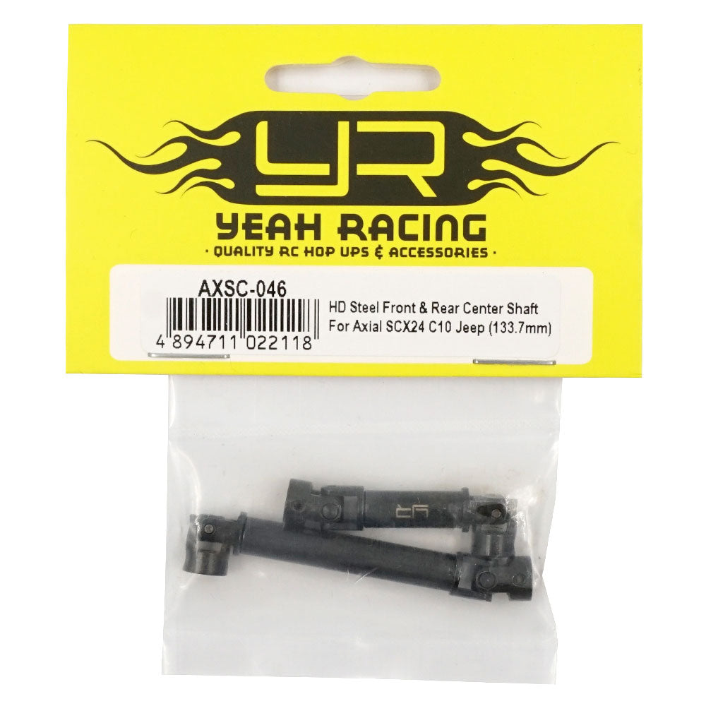 Yeah Racing AXSC-046 HD ARBRE CENTRAL AVANT ET ARRIÈRE EN ACIER POUR JEEP AXIAL SCX24 C10