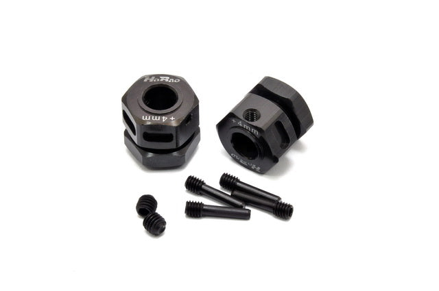 Hobao 86104 WHEEL HUB SET-THREAD-W.+4mm (PITCH 1.25)