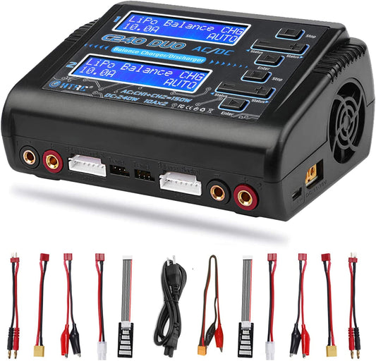 HTRC C240 DUO RC Balance Charger Discharger AC 150W DC 240W 10 AMPS
