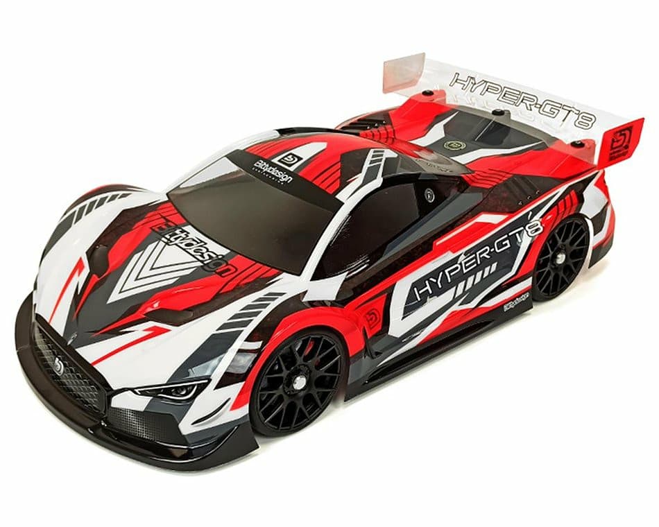 Bittydesign Hyper GT8 1/8 On-Road GT Body (transparent) (empattement 325 mm)