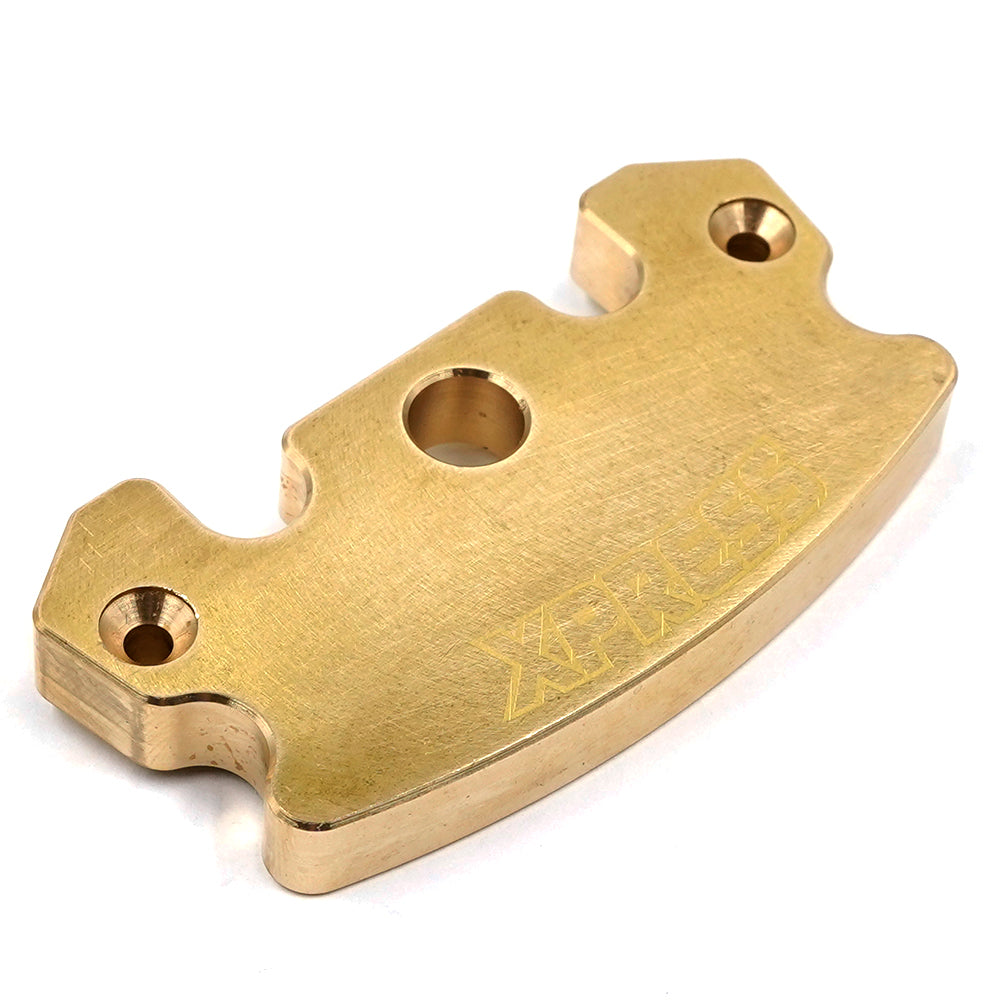 PLAQUE DE PARE-CHOCS SUPÉRIEURE EN LAITON RC XPRESS XP-10925 90G POUR DRAGNALO DR1S