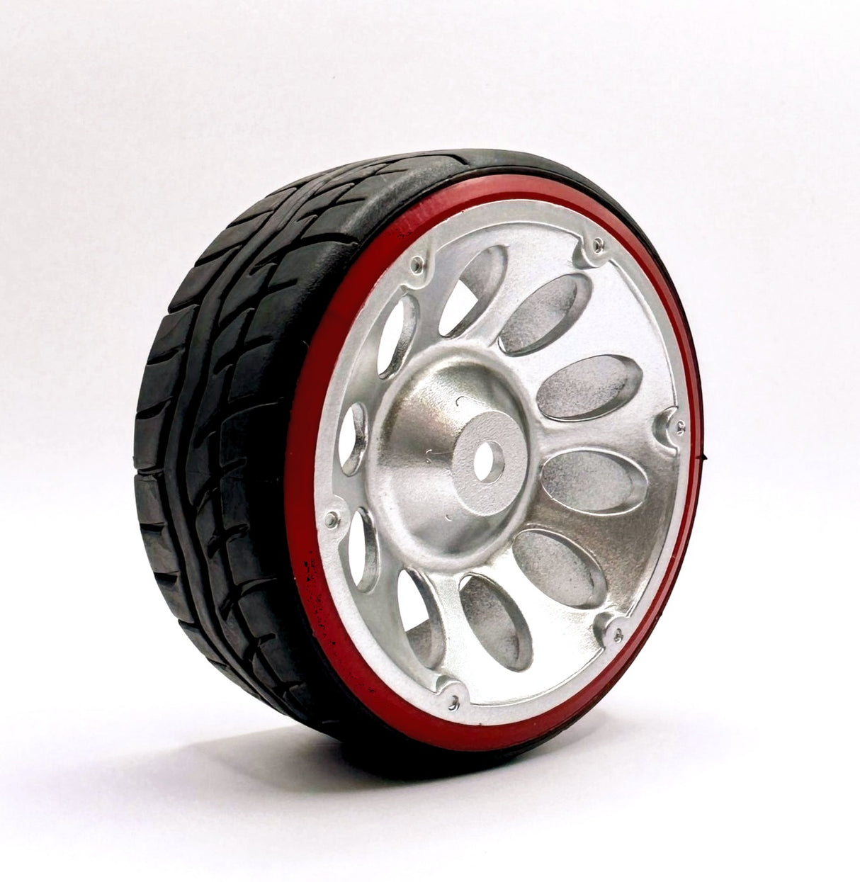 RUEDAS DE DERIVA IRONManRc 1/10 CON NEUMÁTICOS DUROS GRIS BBM REDLINES