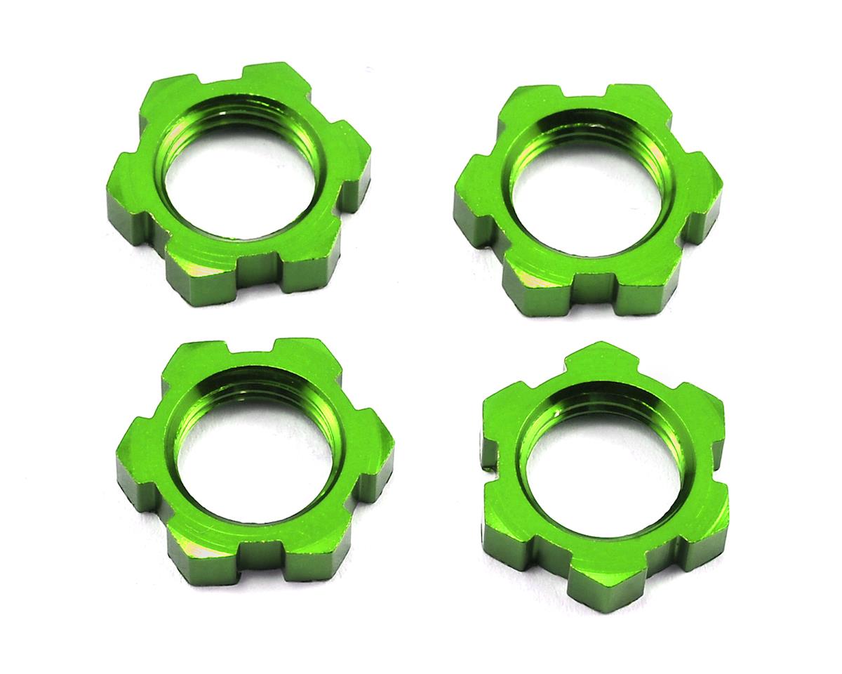 Traxxas 7758G Sledge/X-Maxx/E-Revo VXL 17mm Splined Wheel Nut (Green) (4)