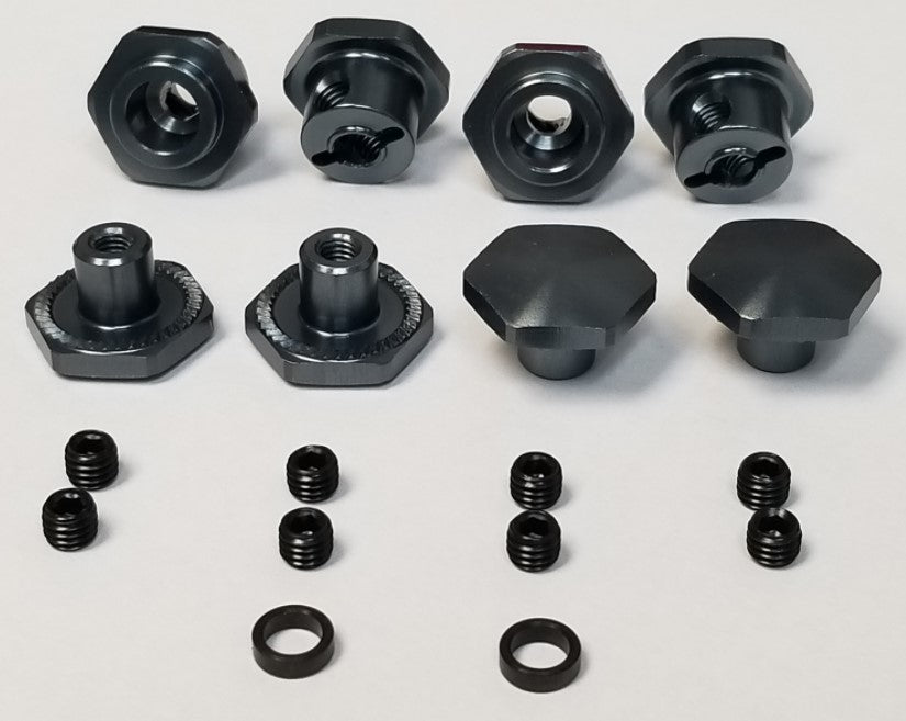 MIP 10115 17mm Hex Adapter Kit, Traxxas Slash / Stampede / Rustler / Rally -