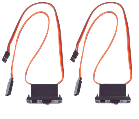 APEX #1058 RC PRODUCTS JR STYLE HD ON/OFF SWITCH W/ CHARGE PORT - 2 PACK