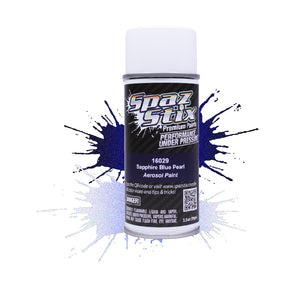 SPAZ STIX 16029 Sapphire Blue Pearl Aerosol Paint, 3.5oz Can