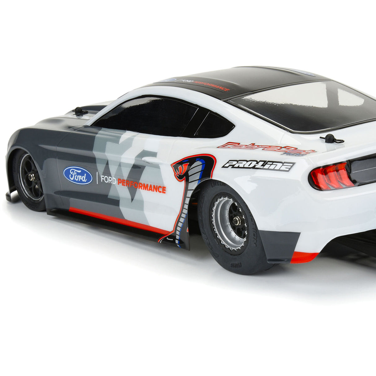 Pro-Line PRO1021810 1/16 Reaction Rear Tires MTD 8mm Black/Silver (2): Losi Mini