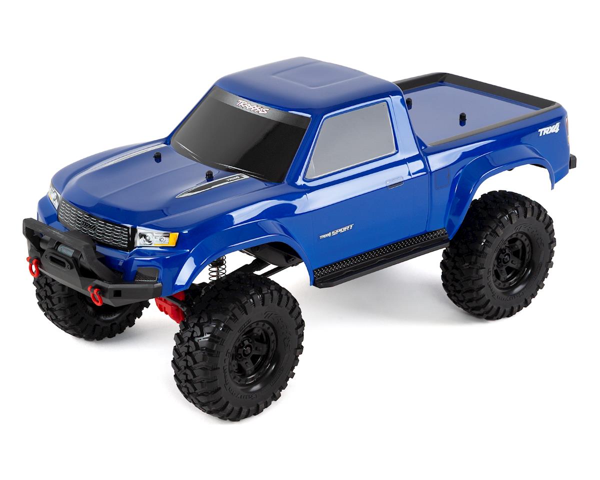 Traxxas TRX-4 Sport Trail Rock Crawler à l'échelle 1/10 (bleu) avec ESC XL-5 HV et TQ 2.4