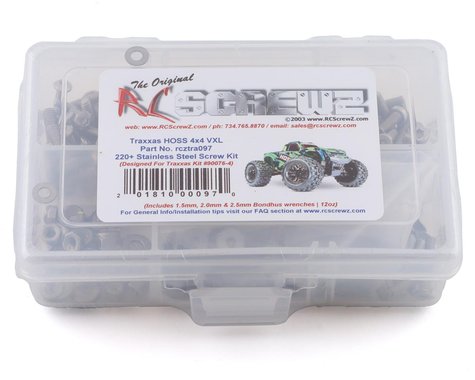 RC Screwz RCZTRA097 Kit de vis en acier inoxydable Traxxas HOSS 4x4 VXL