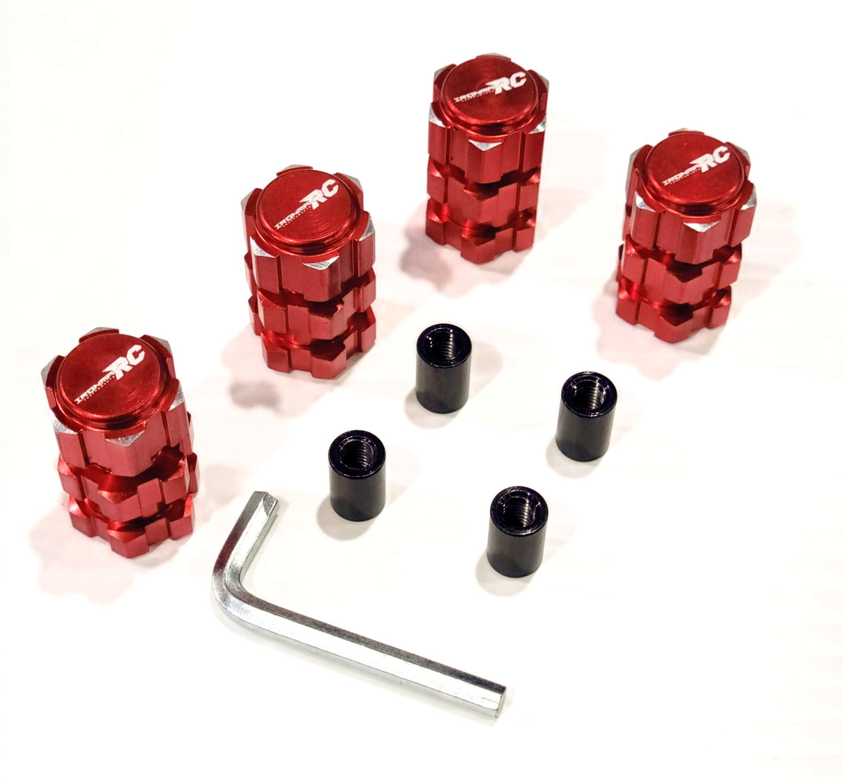 IRonManRc 17mm Wheel Hex Hub Adapter Extension (4) Traxxas 1/10 Maxx RED
