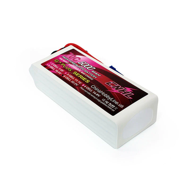 CNHL 600706EC5 G+Plus 6000mAh 22.2V 6S 70C Batería Lipo con enchufe EC5