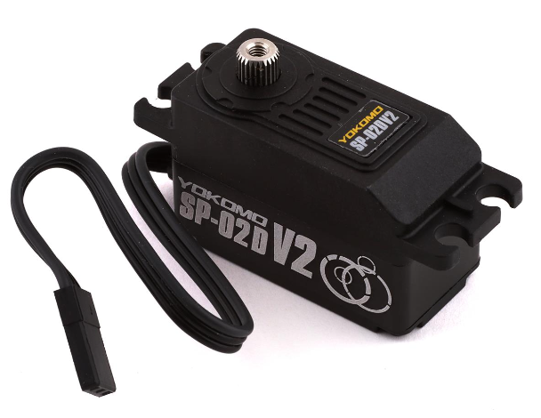 Yokomo SP-02D V2 RWD Servo de dérive numérique à profil bas (noir) YOKSP-02DV2A