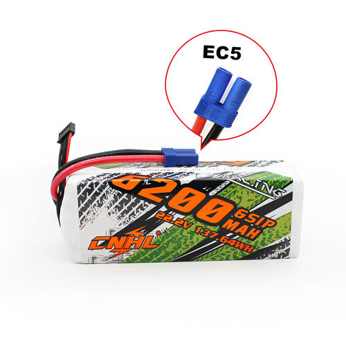 BATERÍA LIPO CNHL 6200MAH 22.2V 6S 90C con enchufe EC5