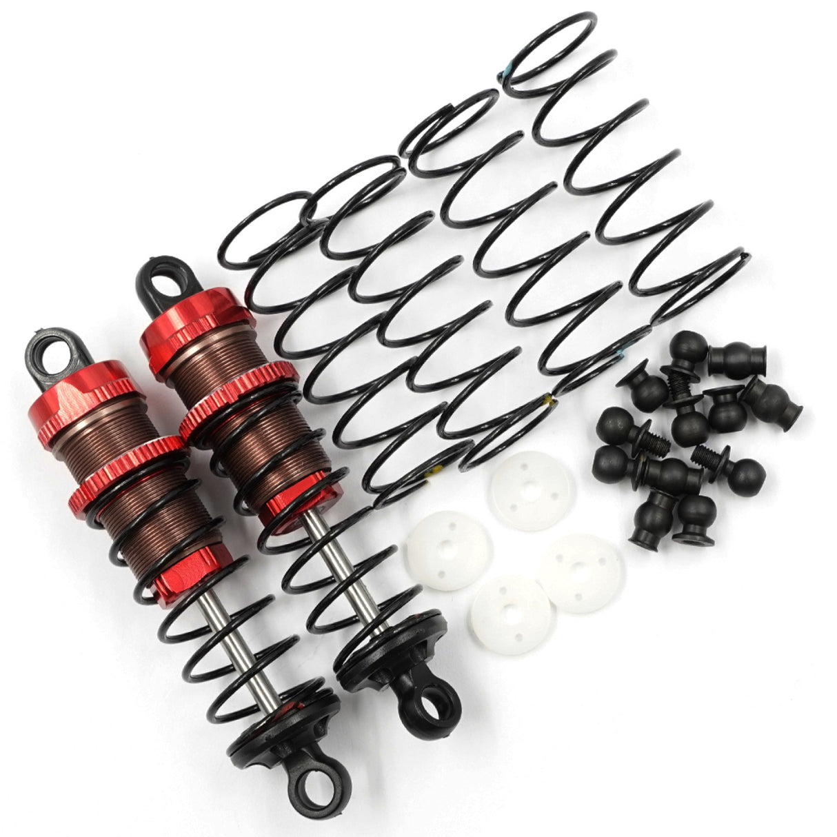 OUAIS RACING BBG-0070RD ALUMINIUM BIG BORE GO 70MM AMORTISSEUR ENSEMBLE 2 PIÈCES POUR 1/10 RC OFFROAD
