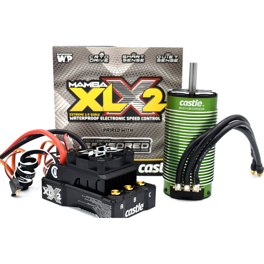 Castle Creations 010-0167-01 XLX2, 8S, 33.6V ESC, CON MOTOR SENSORADO 2028-800KV