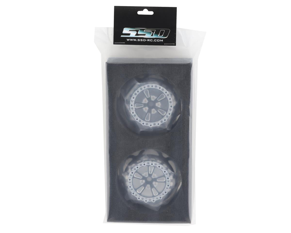 SSD 00515 RC V Spoke Light Weight Drag Rear Main Wheel Inserts (Black) (2)