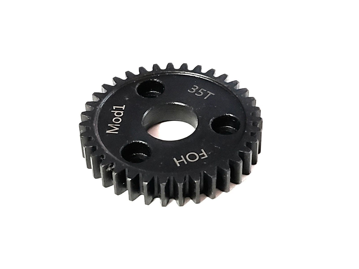 Engrenage droit 35T Mod-1 *ACIER TREMPÉ* (style Revo)