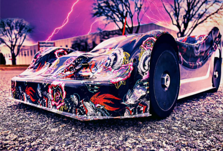 DELTA PLASTIK 7505 DOME GT2 ESCALA 1/8 GT2 360MM CUERPO DE COCHE RC