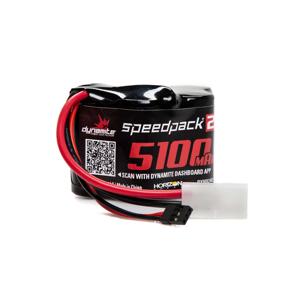 Dynamite DYNB2442 Speedpack2 6V 5100mAh 5C NiMH, pack récepteur à bosse, BAJA 5B