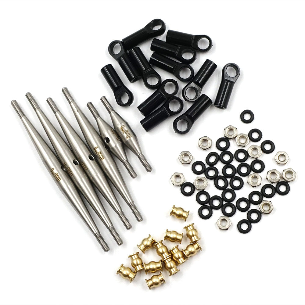 Yeah Racing AXSC-042 133.5MM WHEELBASE STEEL LINK SET FOR AXIAL SCX24 DEADBOLT