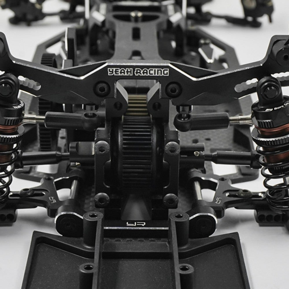 YEAHRACING – ensemble d'amortisseurs en aluminium BIG BORE GO 50mm, 4 pièces pour voiture de tourisme RC 1/10 rouge