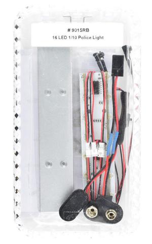 APEX 9015RB 1/10 16 LED POLICE LIGHT BAR W/ 9 SELECTABLE MODES