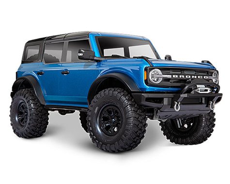 Traxxas 92076-4 Velocity Blue TRX-4 1/10 Trail Crawler Truck w/2021 Ford Bronco Body