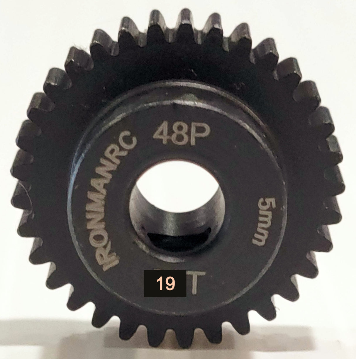 IronManRc Engranaje de piñón de acero endurecido 19t 48P de 5 mm y 3 mm
