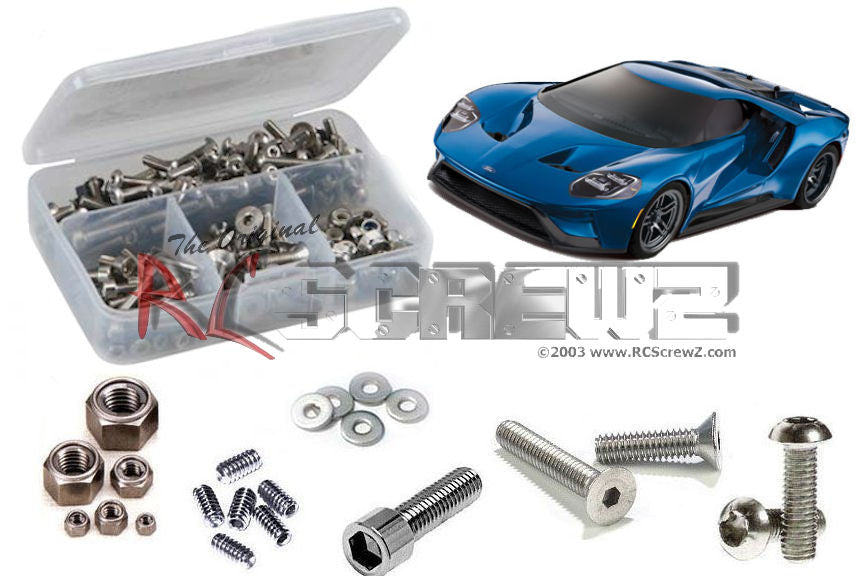 RC Screwz tra080 – Traxxas 4 Tec 2.0 Ford GT (#83056-4) Stainless Screw Kit
