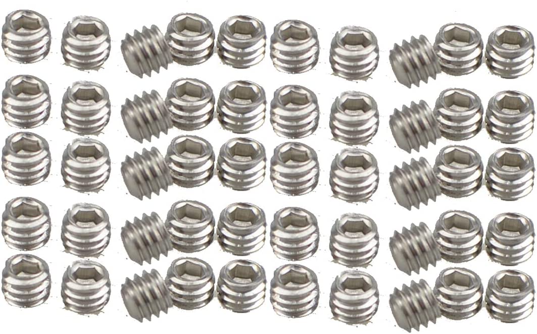 Stainless Steel Internal Hex Socket Cup Point Grub Screw (50, M4X3)