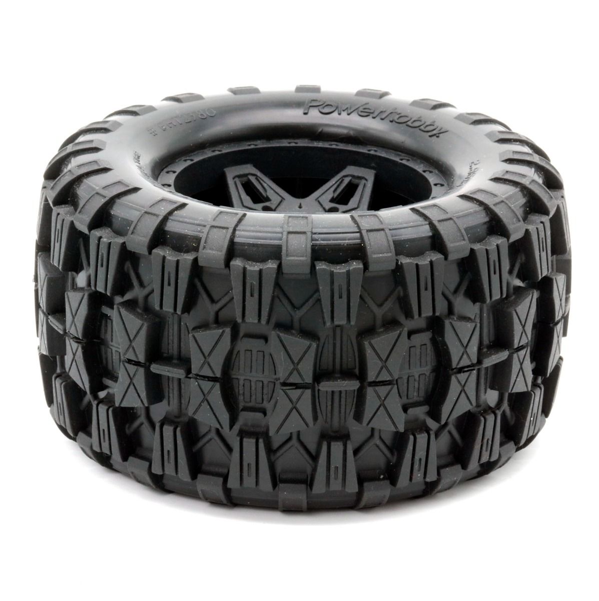 Powerhobby PHT2380 Raptor MX Belted All Terrain Tires Mounted 17mm Traxxas Maxx