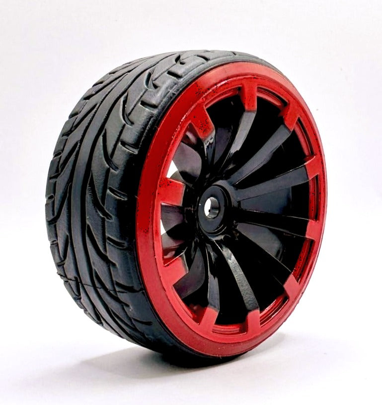 IronManRc 1/10 ROUES DRIFT AVEC PNEUS DURS * BBS MAMBAS * 4 PACK