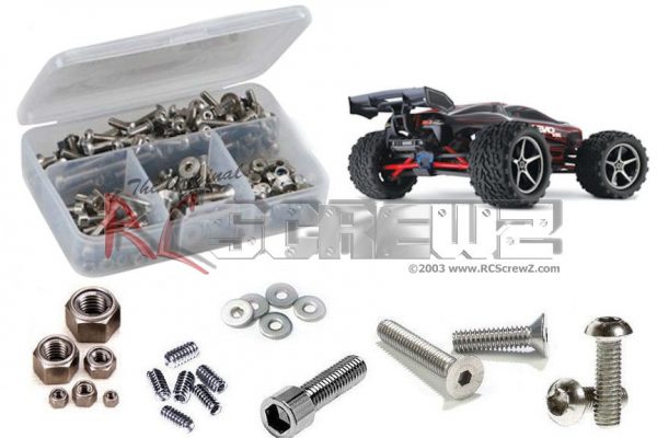 RC Screwz TRA037 Traxxas 1/16th E-Revo VXL (#71054/74) Stainless Steel