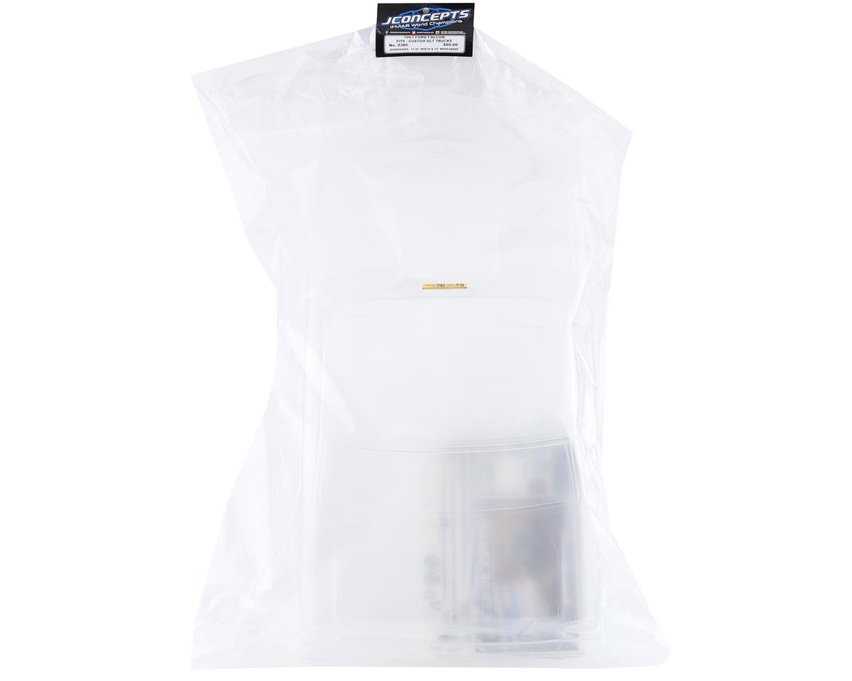 JConcepts 0386 1963 Ford Falcon Street Eliminator Drag Racing Body (transparente)