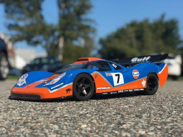 Delta Plastik PORSCHE GTR 2mm/295mm 1/8 SCALE GP RC CAR BODY