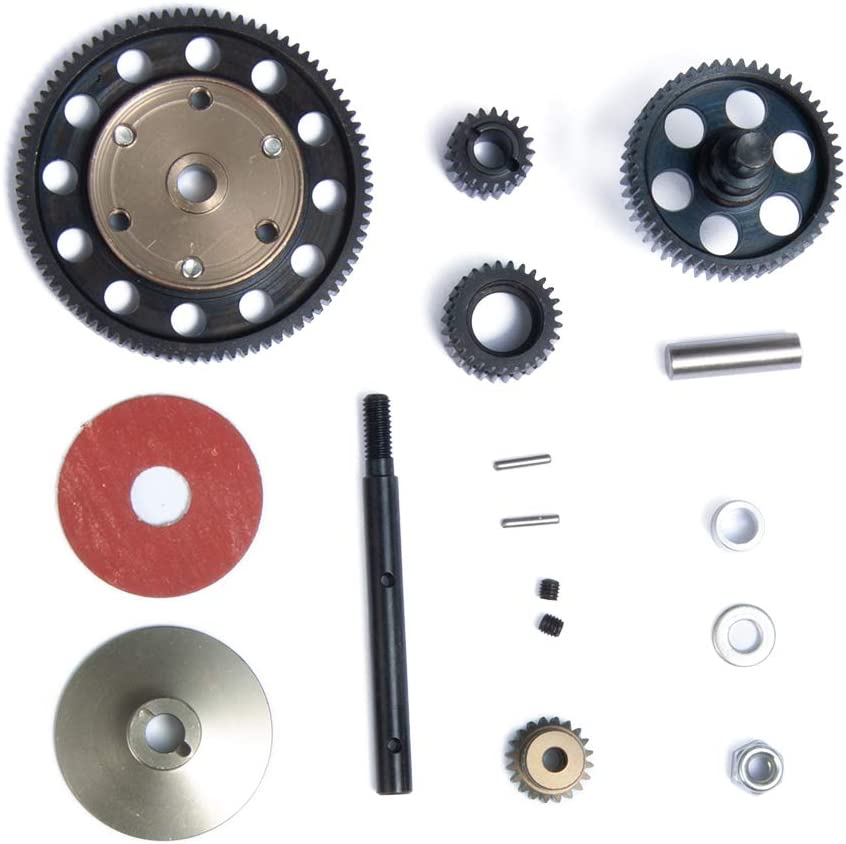 IronManRc Juego de engranajes rectos de transmisión de acero resistente para 1/10 Axial SCX10