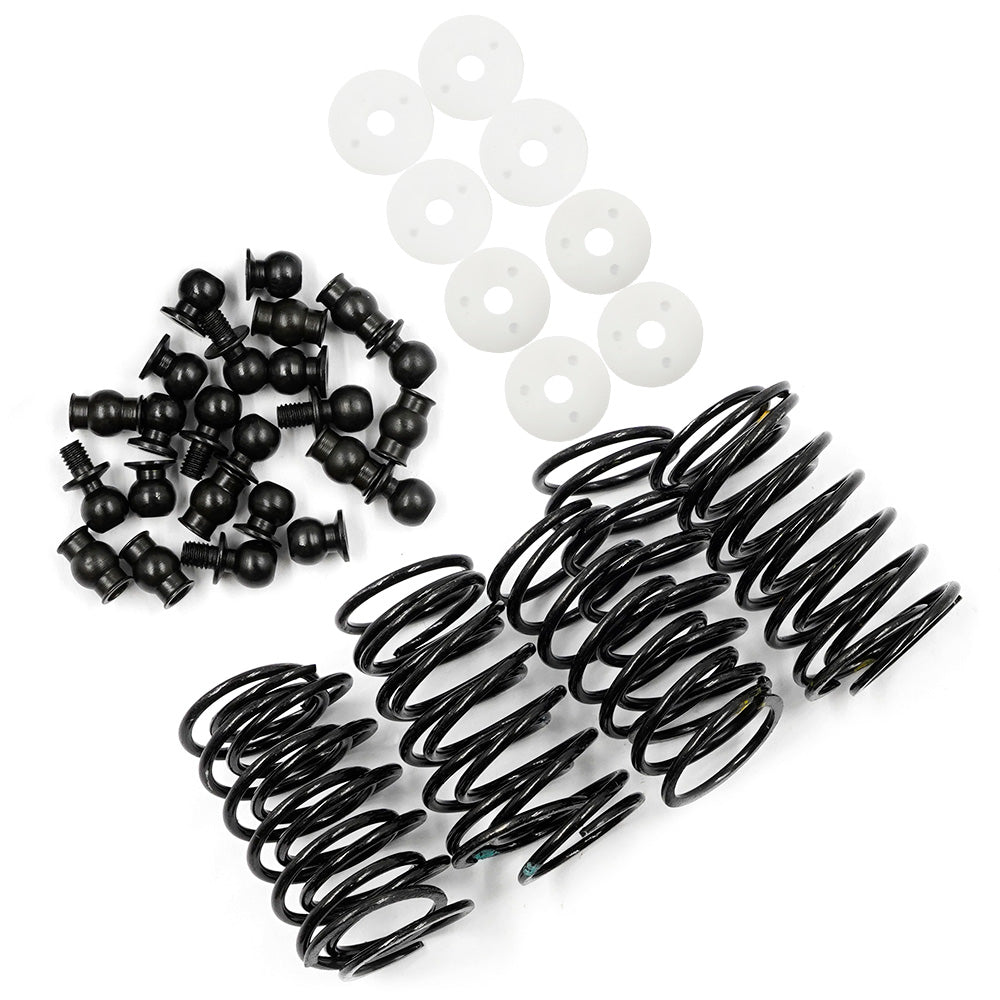 YEAHRACING BBG-0060RD JUEGO DE AMORTIGUADOR DE ALUMINIO GRANDE DE 60 mm 4PCS PARA 1/10 RC ONROAD OFFROAD ROJO