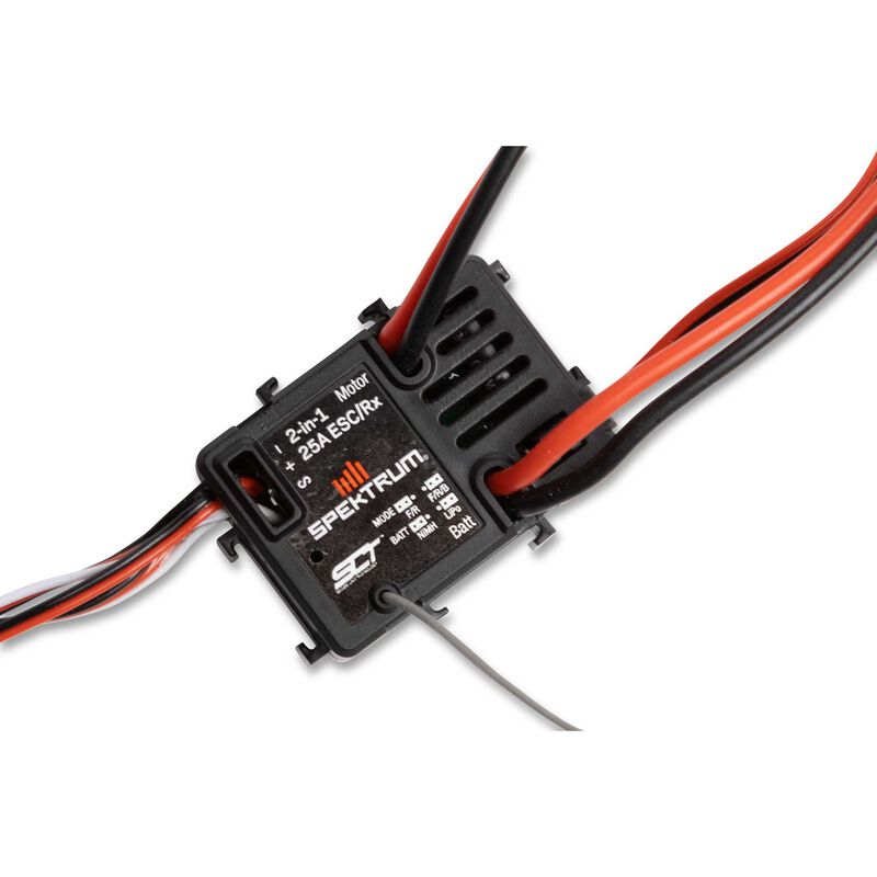SPEKTRUM SPMXSE2525RX 1/18 2-in-1 25A SLT ESC/Receiver: Rock Crawler