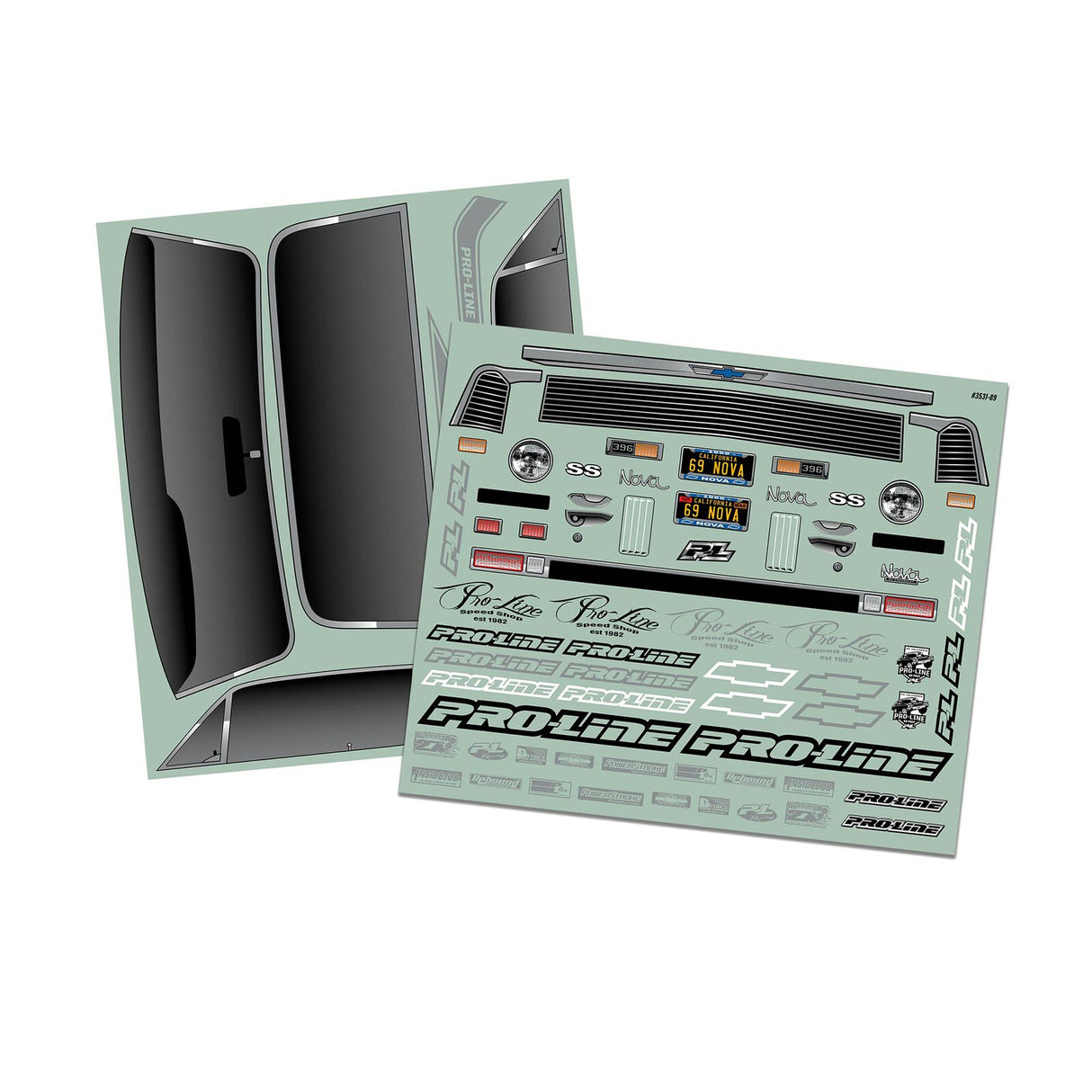 PROLINE PRO353118 1/10 1969 Chevrolet Nova Tough-Color Black Body: Drag Car