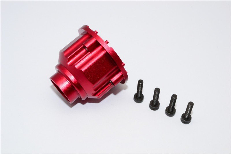 GPM TXM011 RED TRAXXAS 1/8 X-MAXX ALUMINIUM DIFFERENTIAL CASE - 1PC