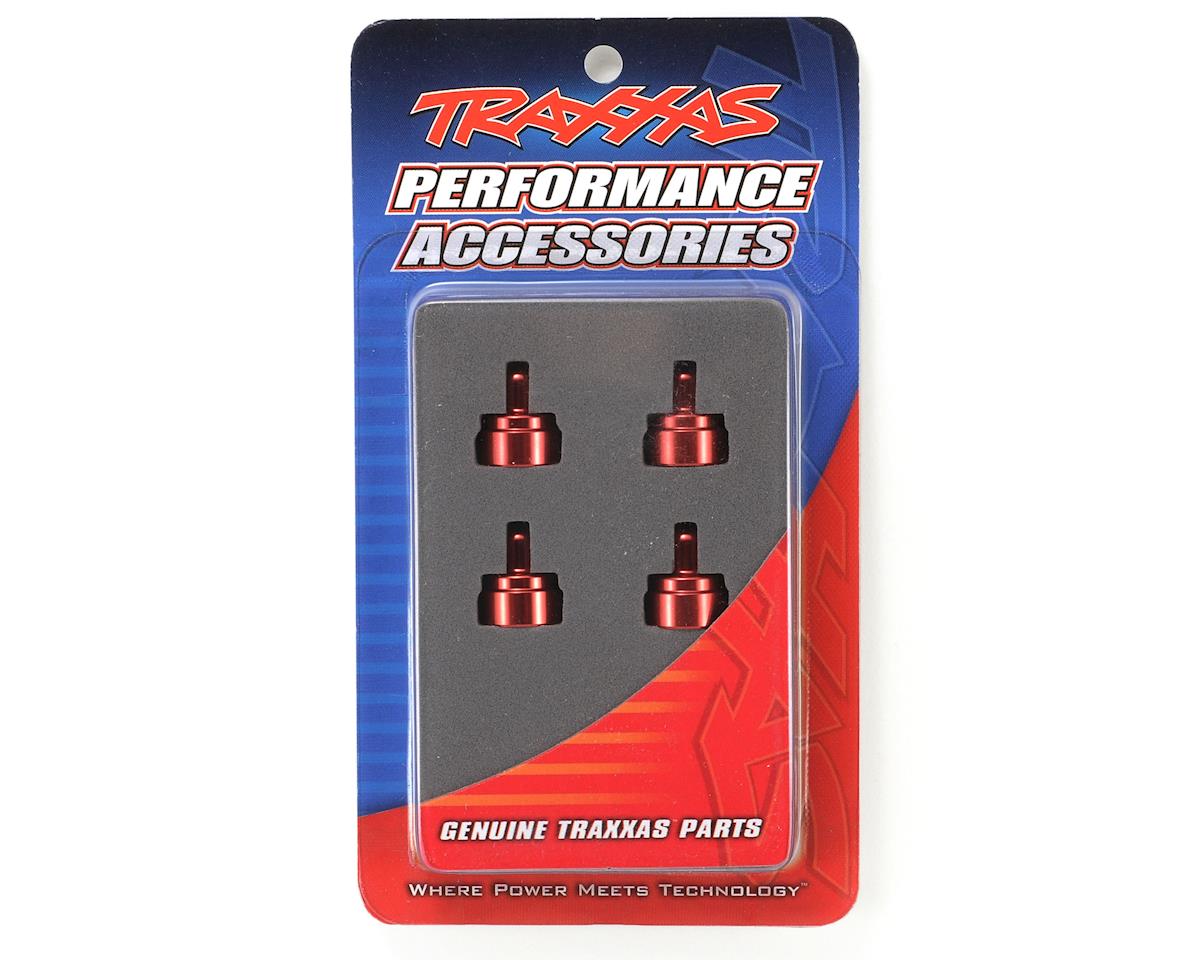 Traxxas 3767X Aluminum Ultra Shock Cap (Red) (4)