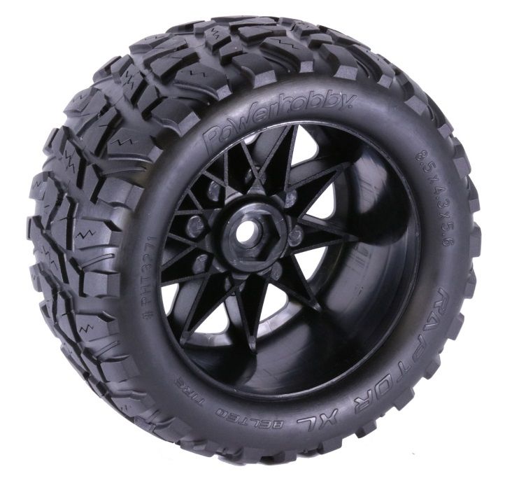 Powerhobby PHT3271 Raptor XL Neumáticos con cinturón / Ruedas Viper (2) Traxxas X-Maxx 8S