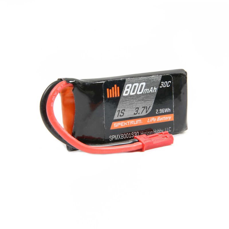 Batterie LiPo SPECTRUM SPMX8001S30 3,7 V 800 mAh 1S 30C : JST