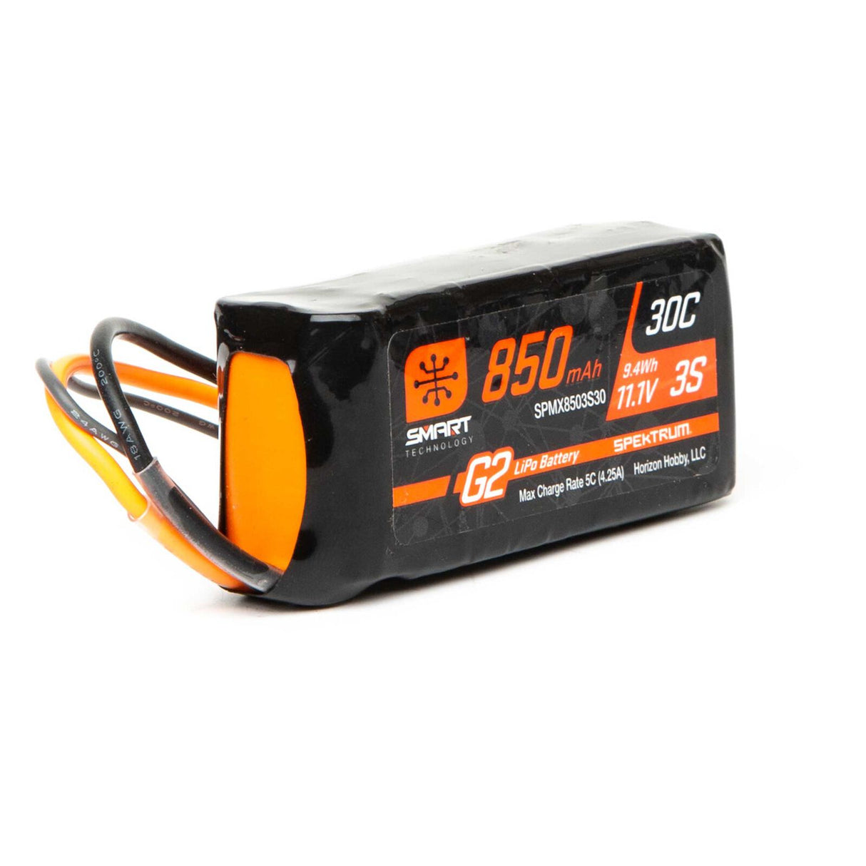 Batería LiPo inteligente SPEKTRUM 11,1 V 850 mAh 3S 30C: IC2 SPMX8503S30