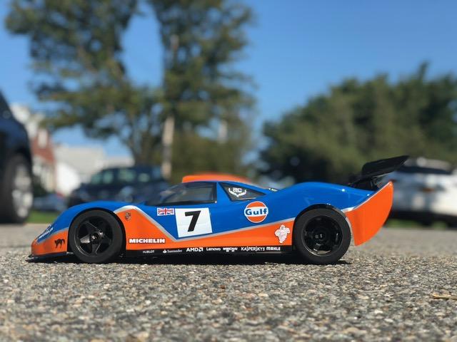 Delta Plastik PORSCHE GTR 2mm/295mm 1/8 SCALE GP RC CAR BODY