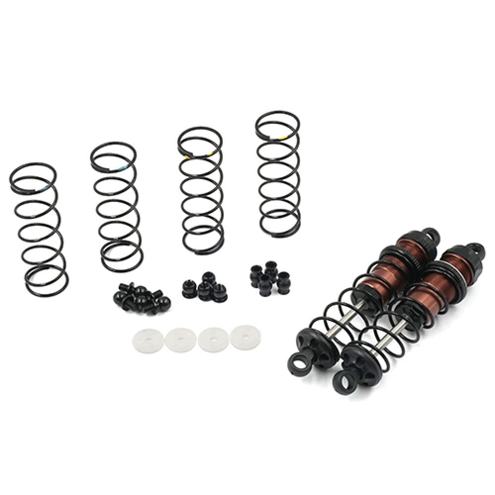 YEAH RACING BBG-0080BK ALUMINUM BIG BORE GO 80mm DAMPER SET FOR 1/10 RC OFF ROAD CAR BLACK