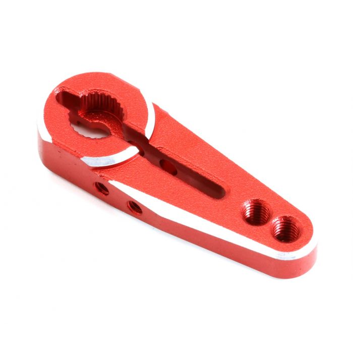 Klaxon servo de serrage en aluminium Powerhobby 25T rouge